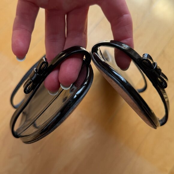 Dôen Laure Slingback Sandal in Black Patent Size 38 - Picture 5 of 5